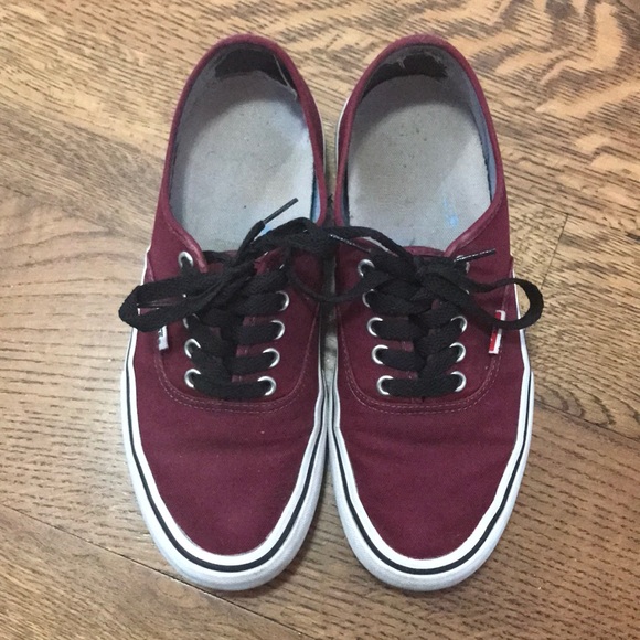 Vans Other - Vans pro maroon low top